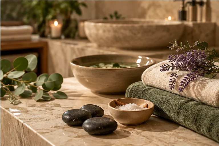 Illustrative spa atmosphere; not a photograph of this venue